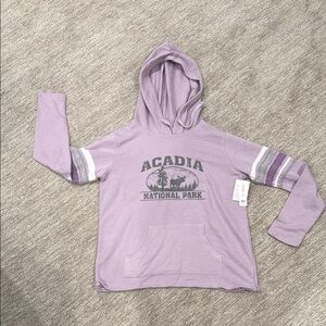 Acadia National Park Purple Hoodie - Lightweight